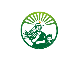 .的呆呆農(nóng) 人物卡通LOGO設計logo設計