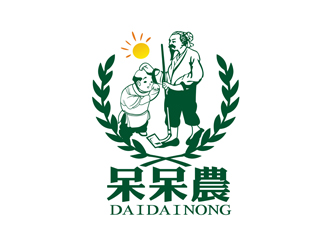 鄭國麟的呆呆農(nóng) 人物卡通LOGO設計logo設計
