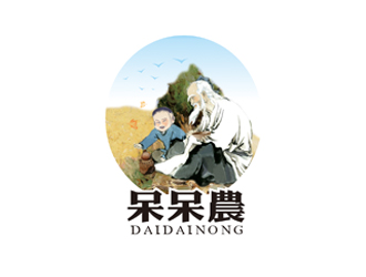 鄭國麟的呆呆農(nóng) 人物卡通LOGO設計logo設計