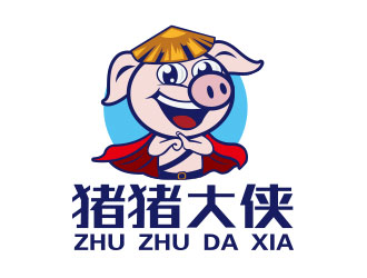 向正軍的豬豬大俠網(wǎng)絡商城卡通形象logo設計