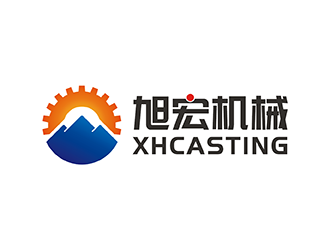 梁俊的旭宏機械制造logo設(shè)計