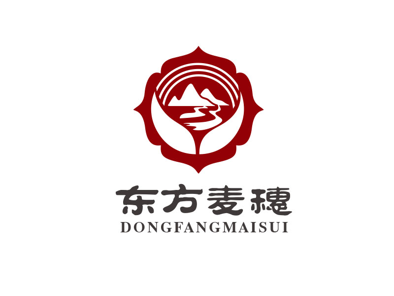 朱紅娟的白酒品牌，東方麥穗logo設(shè)計(jì)