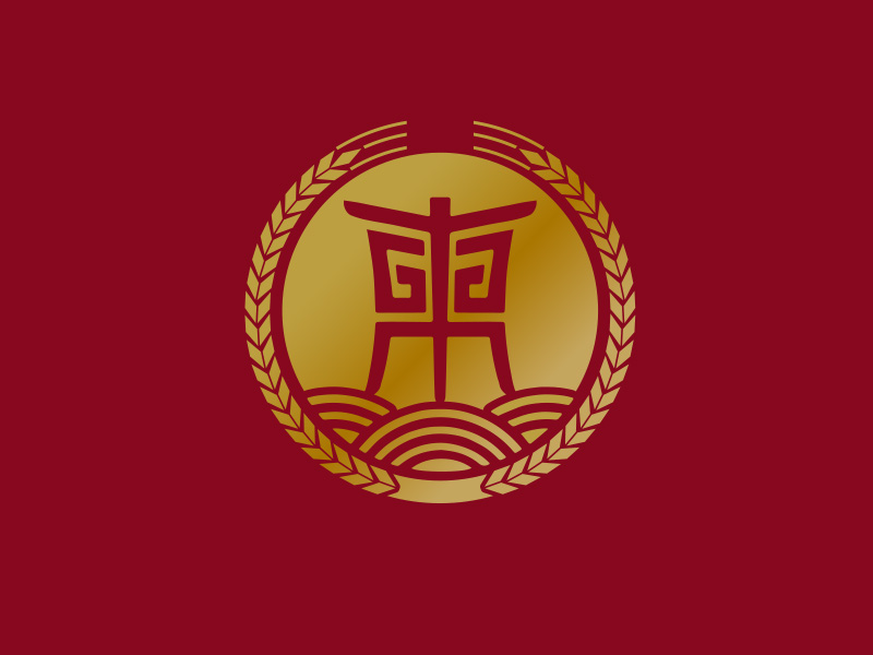 秦光華的白酒品牌，東方麥穗logo設(shè)計(jì)